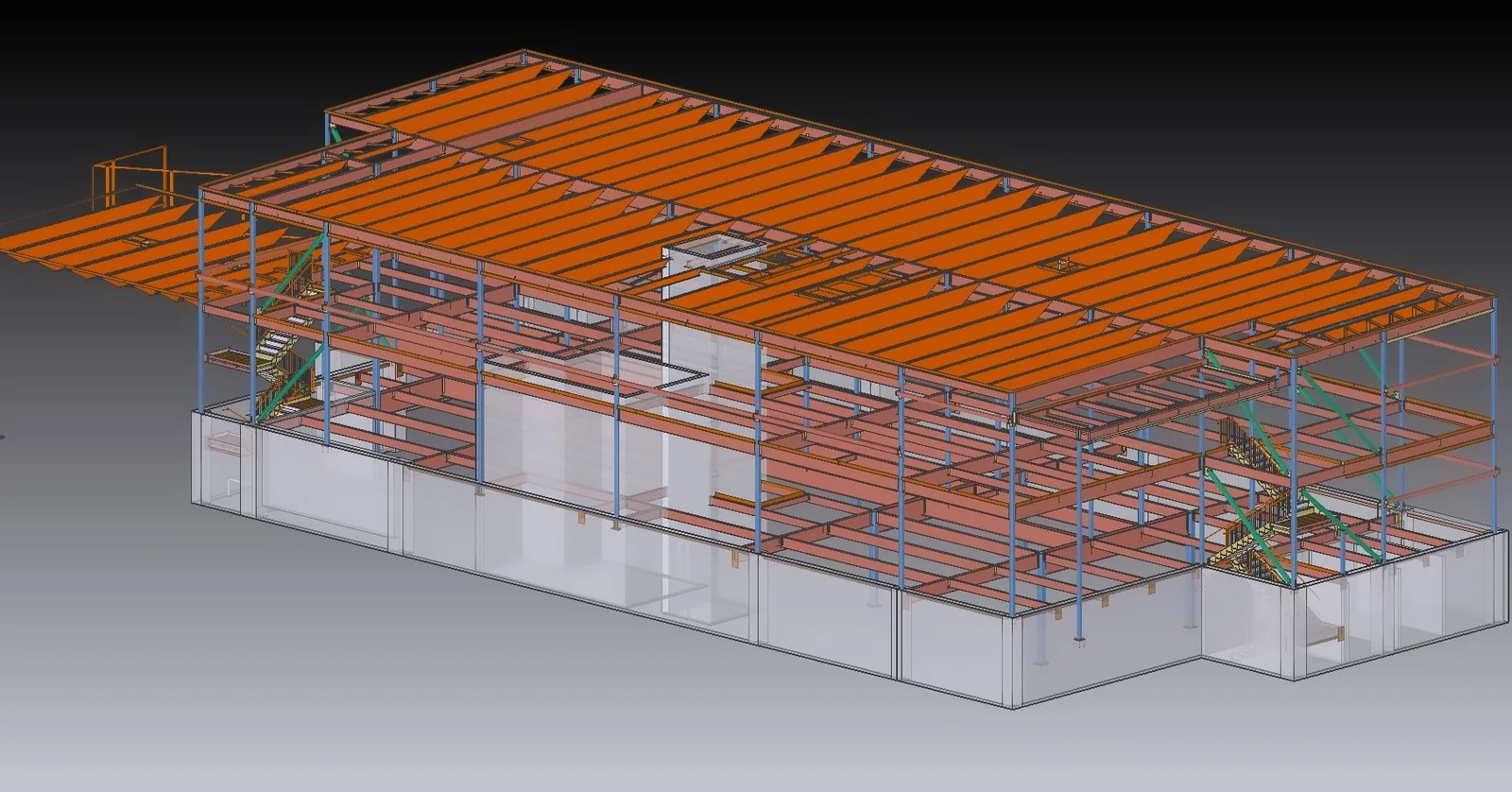 Erected frame — July 2024